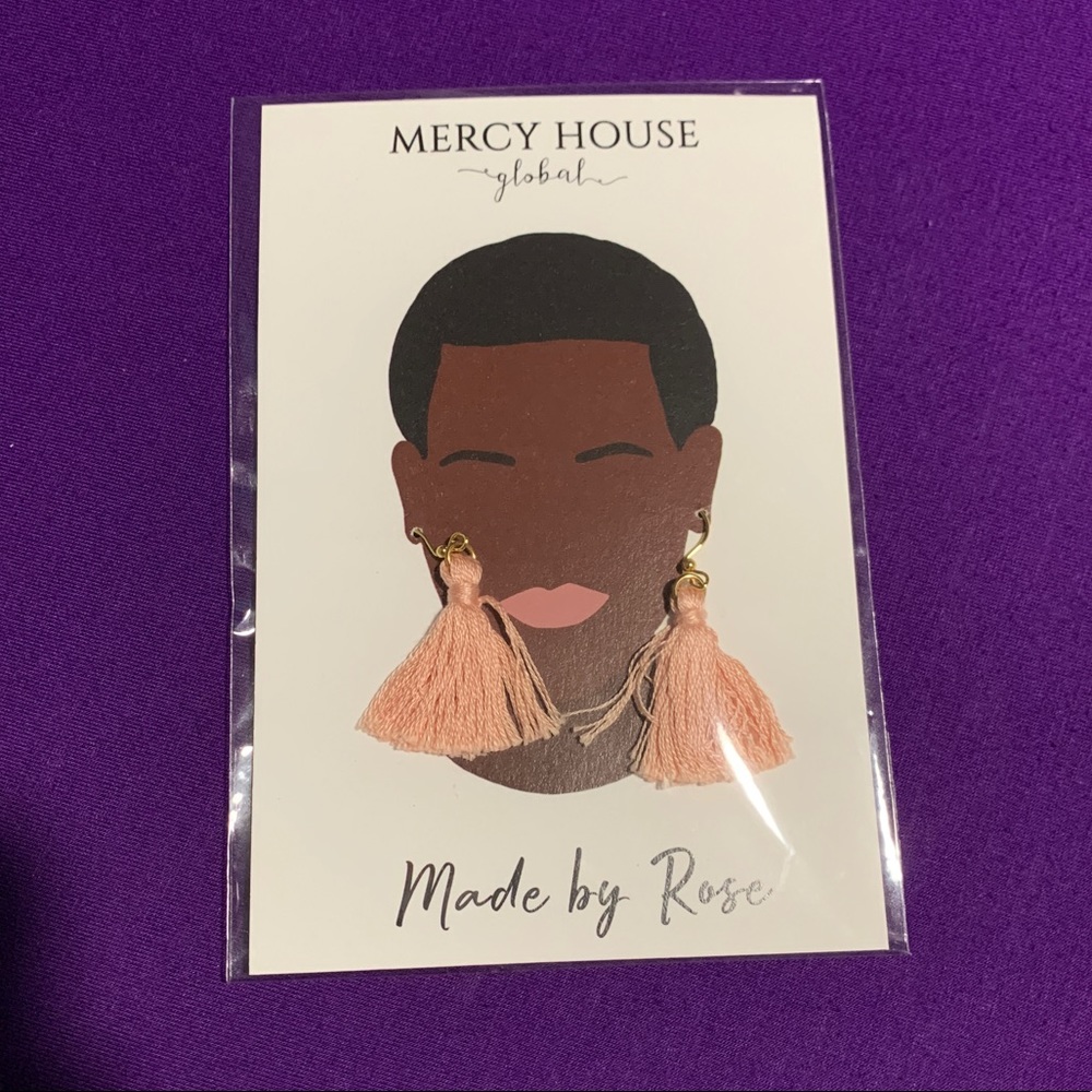 Pink Tassel Earrings - Mercy House Global